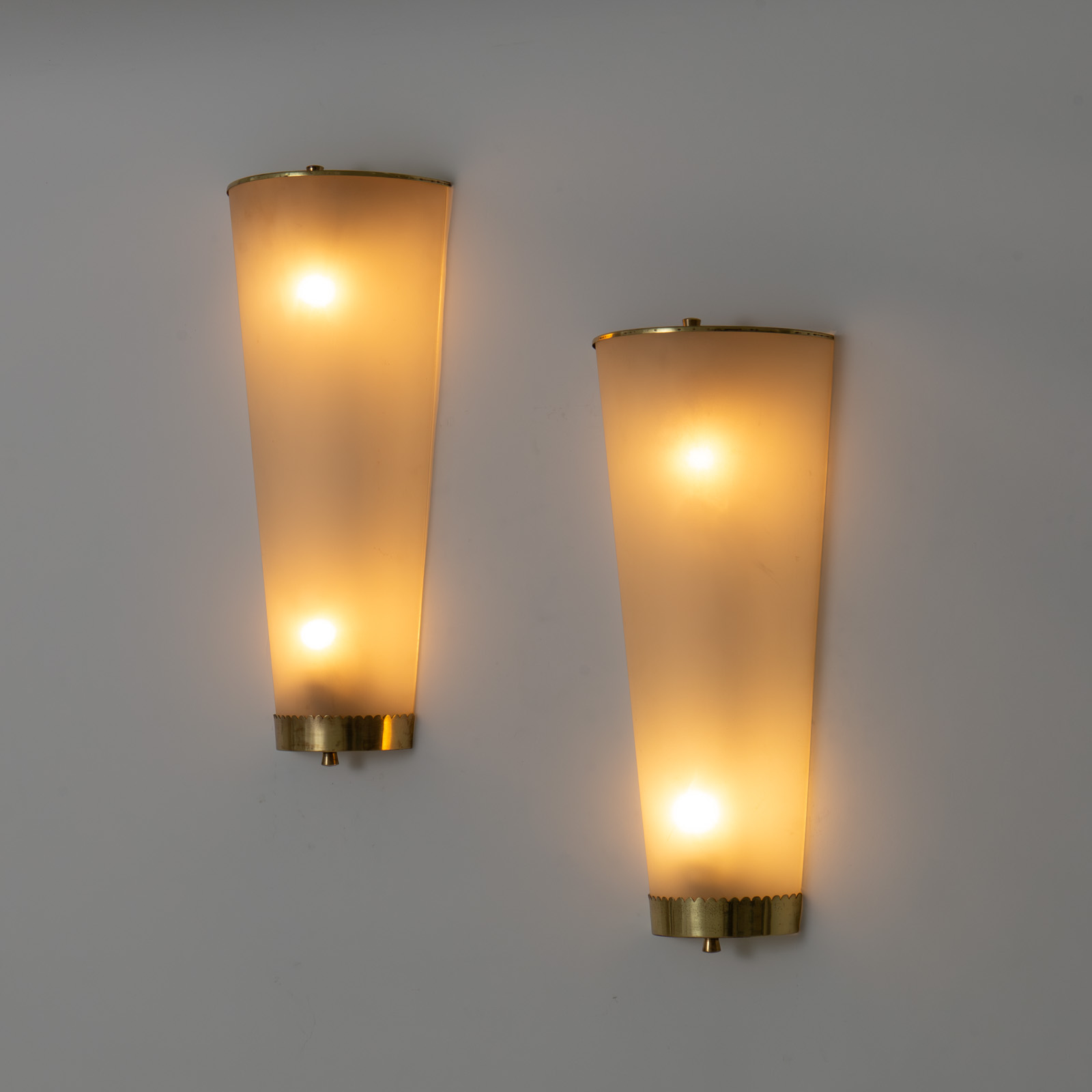 Brass and Glass Appliques L 3