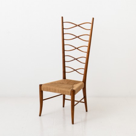 Italian Cherry Wood Side Chair