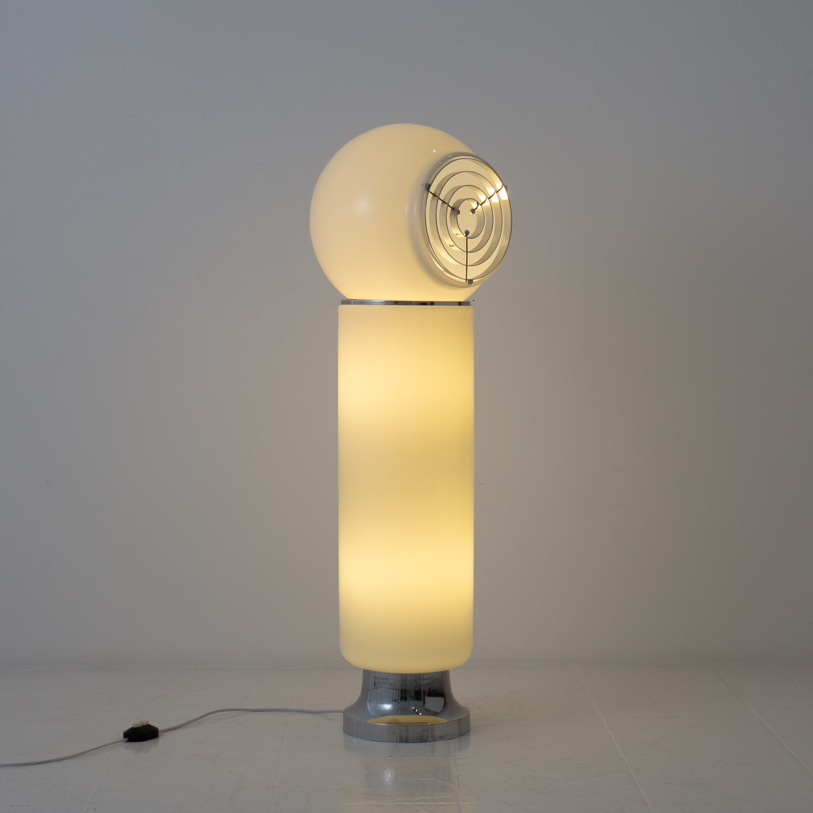 Italian Glass Funnel Floor Lamp 2