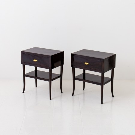 Italian Lacquered Bedside Tables