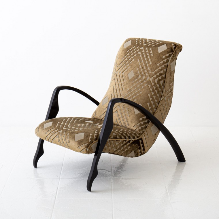 Italian Lacquered Lounge Chair