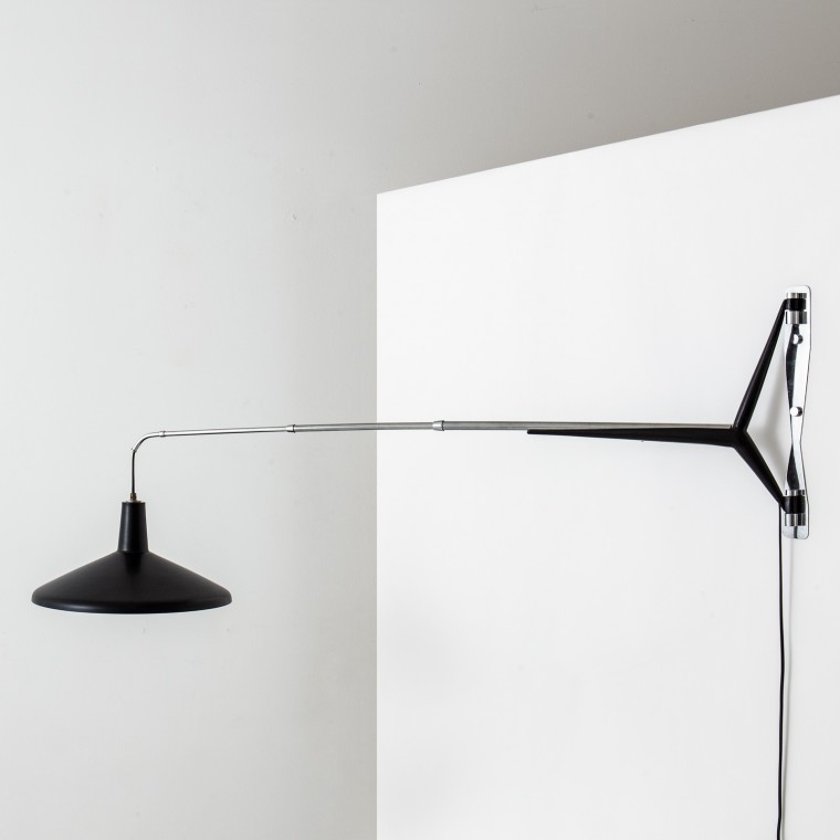 Italian Telescopic Wall Lamp (bk)